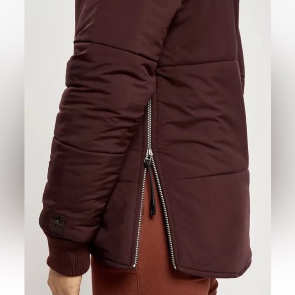 NORDEN PROJECT reversible puffer jacket burgundy black sustainable recycled - Picture 8 of 16